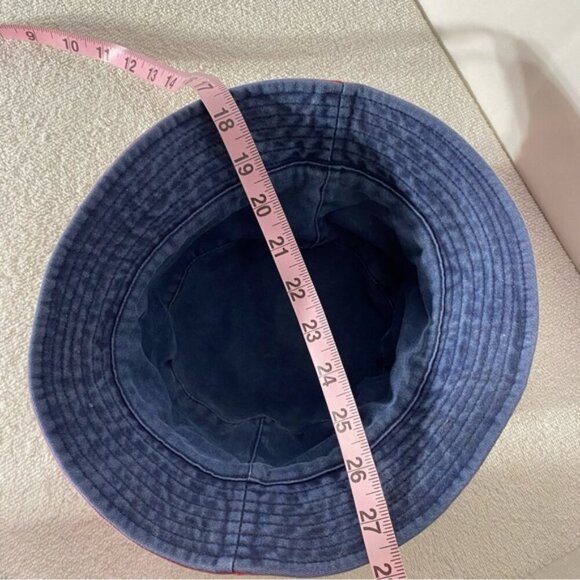 Vintage Reversible Blue Red Bucket Hat - Picture 3 of 13
